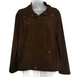 Laura Ashley Light Weight Brown Jacket Size PS